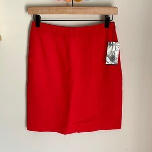 Etcetera Red Pencil Skirt